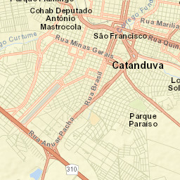 Catanduva Street Map
