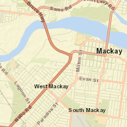 Mackay City Street Map