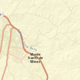 Monte Santo de Minas Street Map