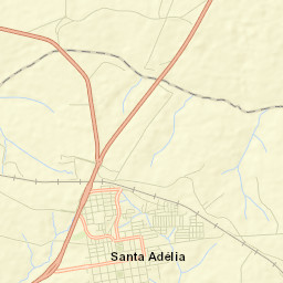 Santa Adélia Street Map