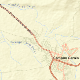 Campos Gerais Street Map