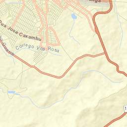 Três Pontas Street Map