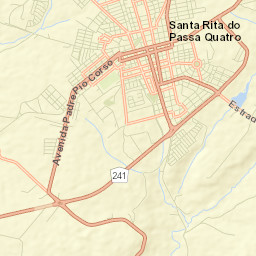 Santa Rita do Passa Quatro Street Map