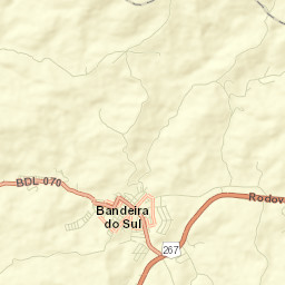 Bandeira do Sul Street Map