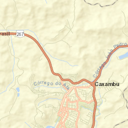 Caxambu Street Map
