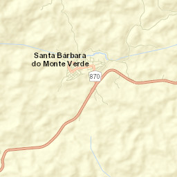 Santa Bárbara do Monte Verde Street Map