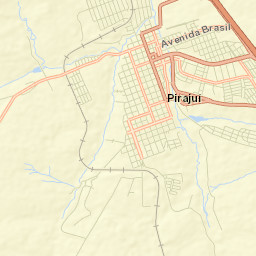 Pirajuí Street Map