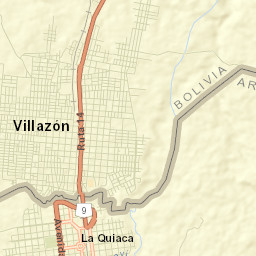 La Quiaca Street Map