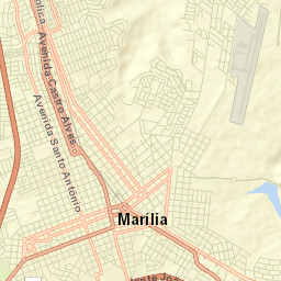 Marília Street Map