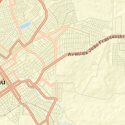 Jaú Street Map