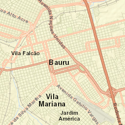 Bauru Street Map