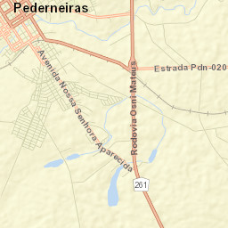 Pederneiras Street Map