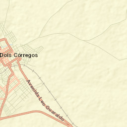 Dois Córregos Street Map