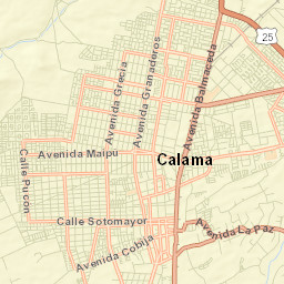 Calama Street Map