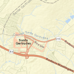 Santa Gertrudes Street Map