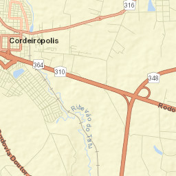 Cordeirópolis Street Map