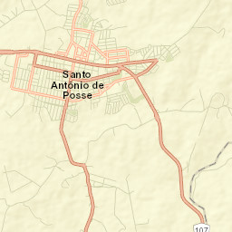 Santo Antônio de Posse Street Map