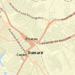 Sumaré Street Map