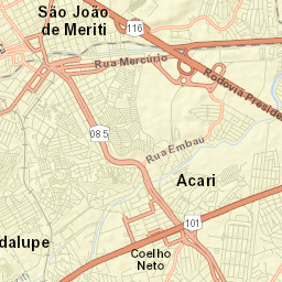 São João de Meriti Street Map