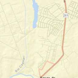 Águas de Santa Bárbara Street Map