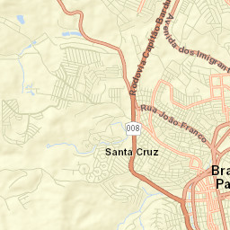 Bragança Paulista Street Map