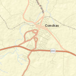 Conchas Street Map