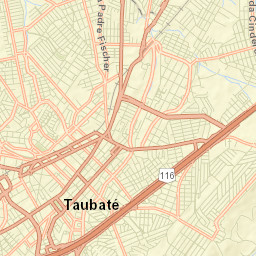 Taubaté Street Map
