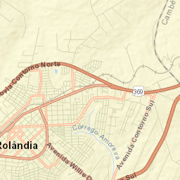Rolândia Street Map