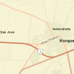 Horqueta Street Map