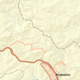 Alumínio Street Map