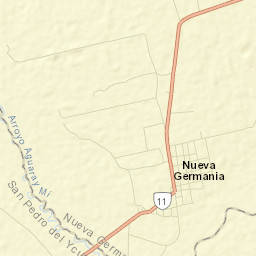 Colonia Nueva Germania Street Map