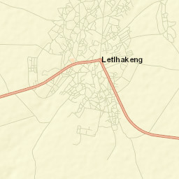 Letlhakeng Street Map