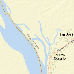 Puerto Rosario Street Map