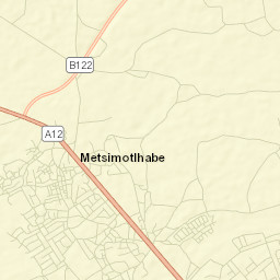 Metsemotlhaba Street Map