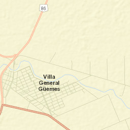 Villa General Guemes Street Map