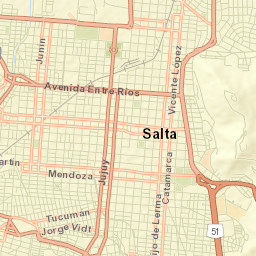 Salta Street Map