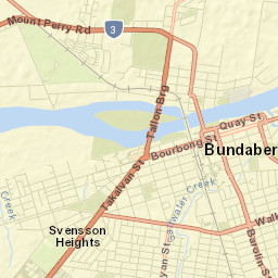 Bundaberg North Street Map