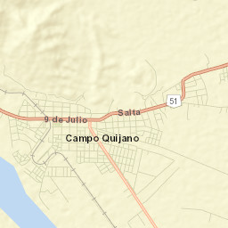 Campo Quijano Street Map
