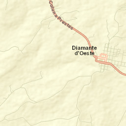 Diamante d'Oeste Street Map