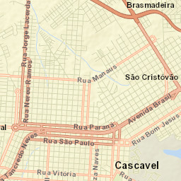 Cascavel Street Map