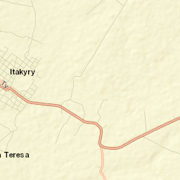 Itakyry Street Map