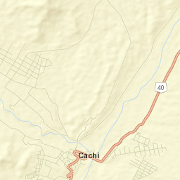 Cachí Street Map