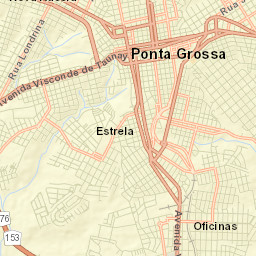 Ponta Grossa Street Map