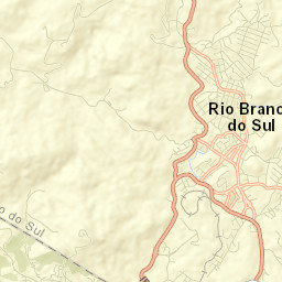 Rio Branco do Sul Street Map