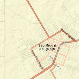 São Miguel do Iguaçu Street Map