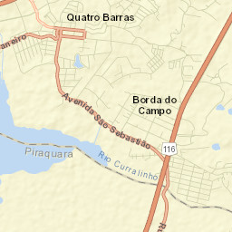 Quatro Barras Street Map