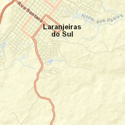 Laranjeiras do Sul Street Map