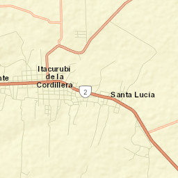 Itacurubí de la Cordillera Street Map