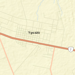 Yguazú Street Map