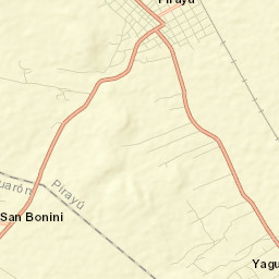 Pirayú Street Map